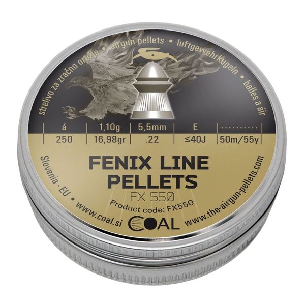 Diabolo Coal Fenix Line Pellets 5,5 mm / .22