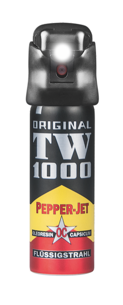 Obranný sprej TW1000 Pepper-Jet Classic + LED svetlo - 63 ml